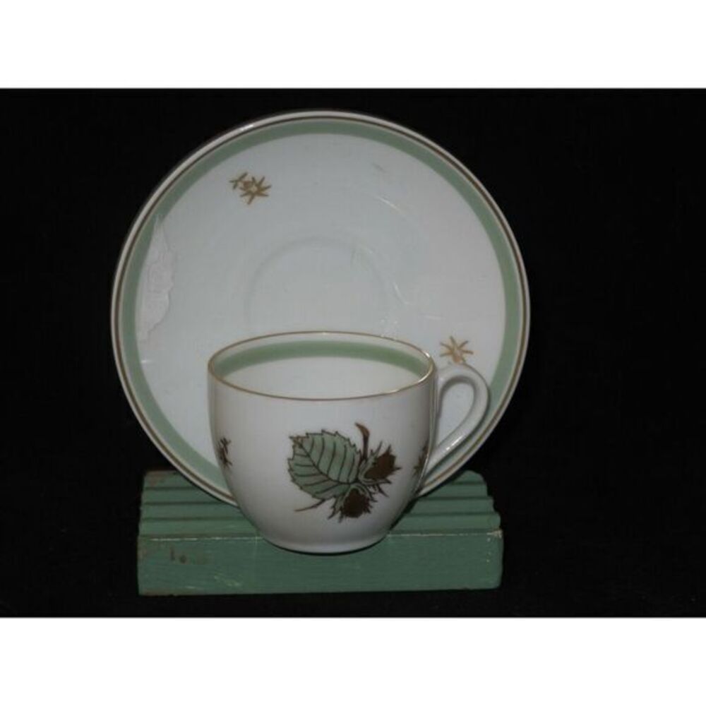 Bing & Grondahl Hazelnut Demitasse Espresso Coffee Cup‎ & Saucer Set